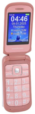 LICAEVEY Telefono a Conchiglia per Anziani, Cellulare Dual SIM da 2,8 Pollici con Pulsanti Grandi Quadrante di Emergenza SOS e Altoparlante, Ricarica USB per gsm 900 1800 MHz
