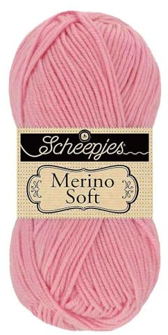 Scheepjes Merino Soft 1x50g - 632 Degas, Rosa Strick- und Häkelgarn