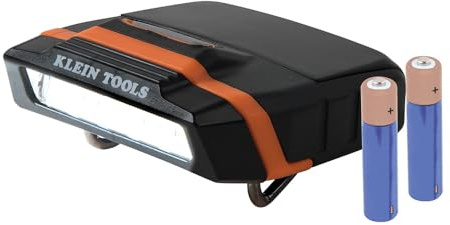 Klein Tools 56402 Cap Visor, LED Clip on Light, schwenkbarer Kopf, 2 x AAA Batterien inklusive