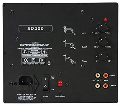 Luxus Audio SD200 - Amplificatore ad incasso per Subwoofer 200W@4ohm