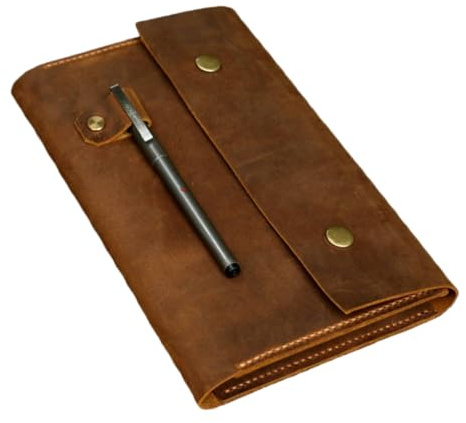 Vollnarbenleder A5 Mappe Vintage Für Leuchtturm1917 Medium Jottbook Gravur | Vollnarbenleder, Vintage Stil, Handgenäht, Für Leuchtturm1917 Medium Jottbook, Stiftschlaufe, Dokumentenfach, Gravur