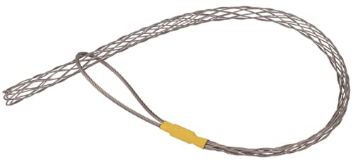 Kit de chaussettes de prise de câble IRSCorp en acier galvanisé antidérapant, ensemble de lassos de prise de câble pour tuyau, fil, prise flexible avec œil en maille et corde jaune