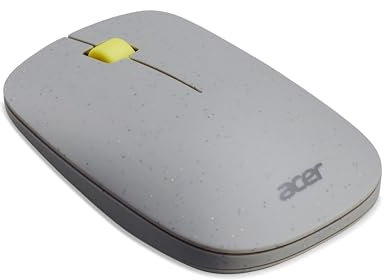 Acer Vero Mouse AMR020 - Ratón Inalámbrico (2.4GHz, Alcance de 10 Metros, 1200 dpi, Fabricado con plástico 100% Reciclado, Ambidiestro para Zurdos y Diestros) Gris