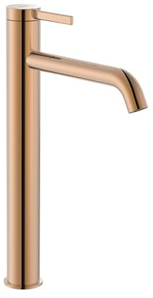 ROCA A5A349ERG0 ONA Grifo Monomando Lavabo Caño Alto Desagüe Clic Clac Oro Rosa