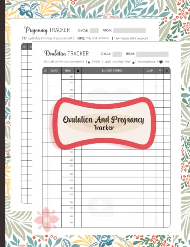 Ovulation and Pregnancy Tracker: Ovulation Fertility Symptom Tracker Recorder, Manual Pregnancy Notebook Test Strip and Ovulation Test Strips
