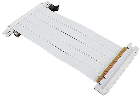 Topiky Câble D'extension GPU, Câble D'extension de Carte Graphique PCIE 4.0 X16 Très Flexible et Efficace, pour RTX 4090 pour RX 7900 XT (Blanc)