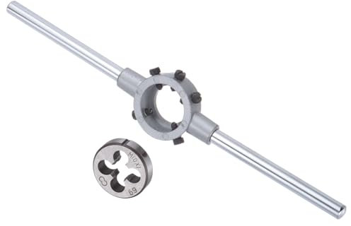 CoCud Juego de Mango de Terraja Terraja de Rosca M10x1 para 30mm de Diámetro Exterior/Kit de Llave para Terrajas M10-M11 - (Aplicaciones: para Reparación de Roscas) 1 Juego