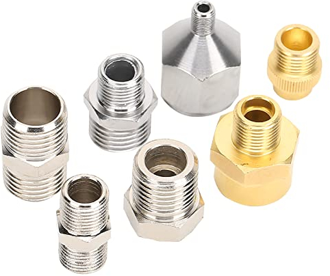 7-teiliges professionelles Airbrush-Adapter-Set 1/8 Zoll 1/4 Zoll BSP-Anschluss Kompressor-Airbrush-Schlauch
