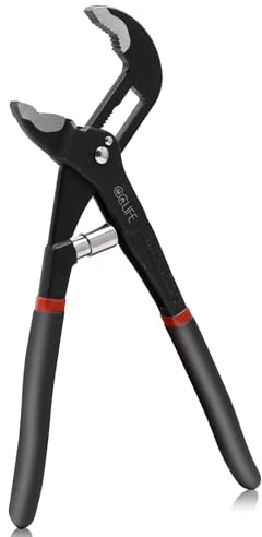 CCLIFE Vattenpumptång 250 mm rörtång av Cr-V-stål pumptång med spärrjustering