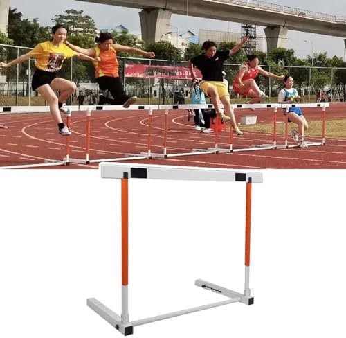 CMYUN Hürden Leichtathletik-Hürden Faltbar, Professioneller Höhenverstellbarer Hürdentrainer, Trainingshürden für Drinnen Und Draußen für Das Fitnessstudio Zu Hause, 76-106 cm