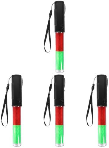 SOLUSTRE Wiederverwendbarer Leuchtstab Led Signalstab Mit Aufhängehaken Für Konzert Party Evakuierungswarnlicht Und Beleuchtung Helles Sichtbares Licht Für Fans Und Dekoration 4 Stück