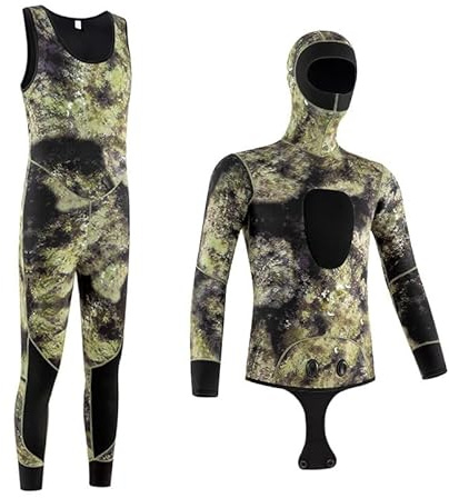 Elaineeu Muta da uomo 3 mm 5 mm muta da adulto uomo muta da surf da uomo muta completa per immersioni muta a corpo intero per donne e uomini (5 mm, XL)