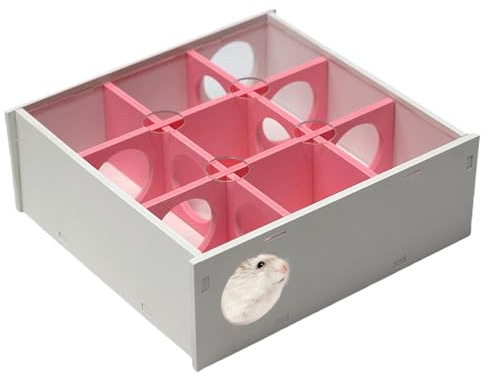 Hamster-Labyrinth-Verstecken | Hamsterhaus mit 9 Kammern, Labyrinth-Tunnel, -Spielspielzeug, praktisches, geräumiges Design für Tunnelerkundung, für Hamster, Meerschweinchen