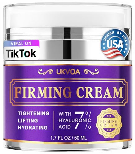 UKVOA Retinol Neck & Face Wrinkle Cream for Women, Neck Cream for Tightening and Firming, Anti Aging Skin Care with Collagen & Hyaluronic Acid, Instant Face Lift Cream 1.7 Fl Oz