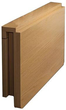 Faltbarer Wandtisch zum Aufhängen für kleine Räume, Massivholz, Klapp-Werkbank mit klappbarem Design, ideal für Bar, Computer, Laptop, 40 x 80 cm