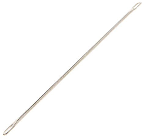 Aguja de transferencia de doble ojo, aguja de metal, herramientas de costura, accesorio para ropa, suéter, bufanda, suministros