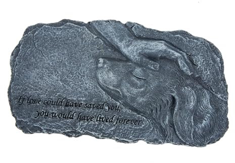 POPETPOP Decoraciones De Lápidas para Mascotas Lápida De Resina para Perros Marcador De Tumba para Jardín