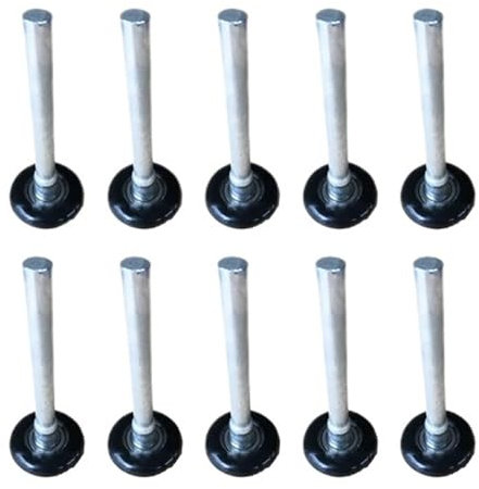 10 Rulli For Porte Da Garage In Nylon Nero Da 45 Mm, Silenziosi E Lisci, Con Doppia Guarnizione, For Porte Da Garage Scorrevoli