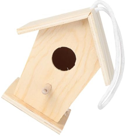 IMIKEYA DIY Holz Vogelhaus Unbemalt Für Junge Mädchen Handgefertigtes Vogelhaus Für Garten Bastelprojekte Geeignet Für Kreative Bastelprojekte Und Attraktives Heimdecor