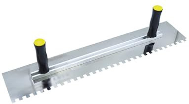 Grande truelle à carrelage, outils for carrelage, truelle crantée 60 cm/24 pouces, for grands carreaux, carrelage, maçonnerie, truelle à main(Sharp Teeth)