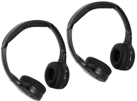 Spacnana Auriculares Ligeros Infrarot -steroo -Audio para Automóvil, Electricidad Cómoda del Automóvil, Adecuado para Sistemas de DVD para Viajes de Automóviles