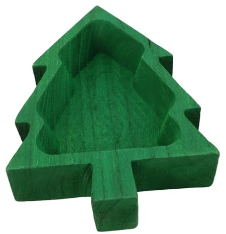 FIXOSHEE Assiette Forme De Sapin De Noël Assiette Bois Pour Collations Fruits Et Pour Partage Avec Invités