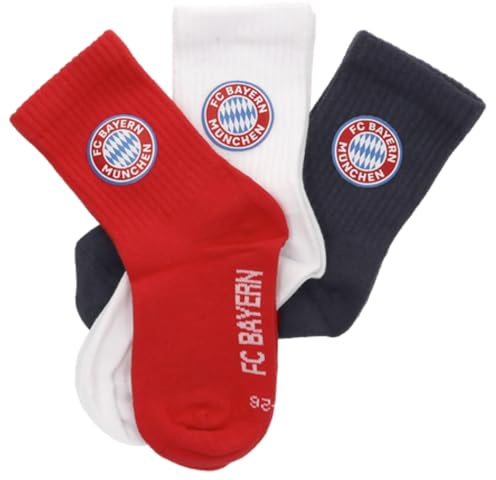 FC Bayern München Kindersocken 3er-Pack rot-weiß-blau |Kinder Socken | FCB