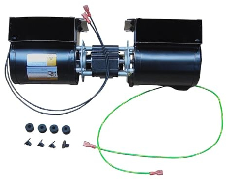 80P20003-R Pellet Stove Convection Blower Motor for St Croix Volts: 115; Amps: 1.39; RPM: 2300, Two Wire Hook Up with Female Insulated Tabs Attached, 4 Grommett Included, Ground Wire Included