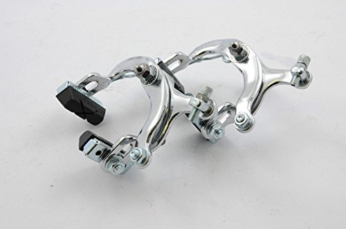 PAIR 60’s,70’s,80’s RACING BIKE SHORT REACH 50mm APSE 500 CHROME BRAKE CALIPERS RACER CYCLE NOS