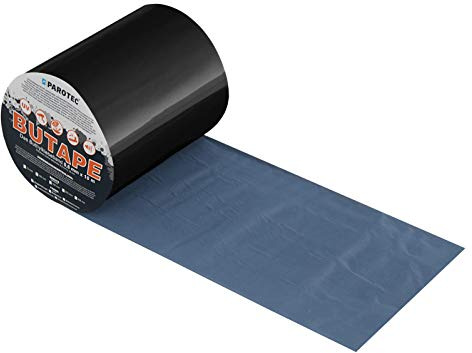 Parotec BuTape Aluminium Butylband für Dachreparatur 100mm x 10 lfm Schwarz | Alu-Dichtband – Wasserdicht, UV- & Witterungsbeständig, starke Haftung auf vielen Untergründen – 7 Farben