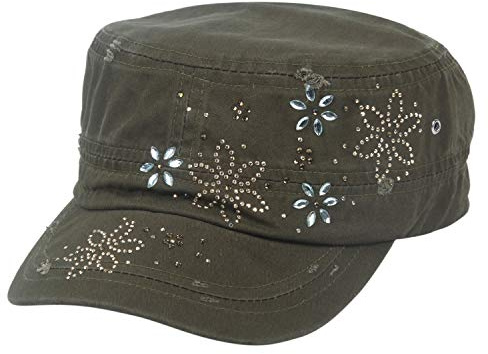 dimo accessoires Cap - Damen Army Cap Vintage (290) (Oliv)