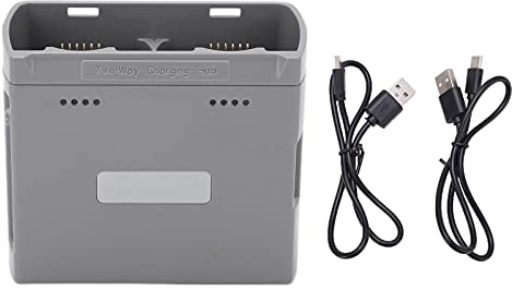 UAV-Akkuladegerät, Zwei-Wege-Akkuladestation Smart Drone Battery Bidirektionales Ladegerät für Mini 2 für Mini SE Drone Drone(grau) Zubehör Für Modellflugzeuge