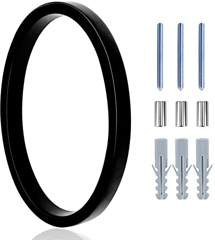 Numeri per indirizzi moderni, 12,7 cm, colore nero, numeri galleggianti in metallo per casa, esterni, porta del giardino, cassetta delle lettere, decorazione con kit per chiodi e istruzioni (numero 0)