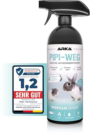 PIPI-Weg Nager – Biologischer Geruchsentferner & Reiniger Spray - 750 ml – Effektive Entfernung von Urin, KOT & Tiergerüchen – Porentiefe Reinigung für Nagerkäfige & Gehege