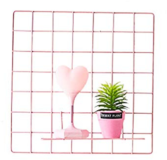 Draht-Wandgitterplatte, Foto-Hängedisplay, Metallgitter-Wanddekoration, multifunktionales hängendes Bild, DIY-Wandkunst-Display, Memoboard, Wandaufbewahrungs-Organizer/63 ( Color : Black , Size : 1pcs