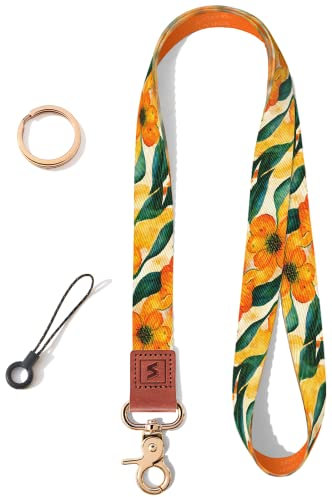 SENLLY Cordon tour de Cou pour Clés, Conception de Motifs Originale Courroie de Porte Badge Lanière