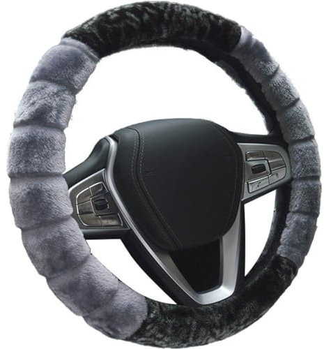 Sanfly Flauschiger Lenkradbezug, Lenkradbezug, Warmer, Elastischer Lenkradbezug, Universeller Radbezug Für Auto