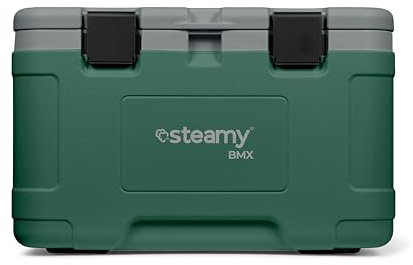 Steamy BMX 50, Frigoriferi portatile passivo, Ideale per lavoro e pranzo, 50 Litri, Verde