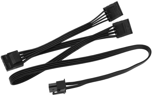 EMSea 6-Poliges auf 3 x 4-poliges IDE-Molex-Adapterkabel, Festplatten-Stromadapterkabel Kompatibel mit Seasonic X-1050XM2 X-1250XM2 SS-660 Modul-Stromversorgung
