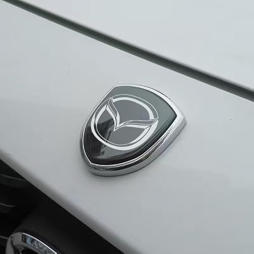 DLGJZS Auto Karosserie Embleme für Mazda MX-5 III 2008-2015,ABS Zeichen Logo Aufkleber Badge Motorhaube und Kofferraum Namensschild Car Styling Zubehör 2er-Pack,A