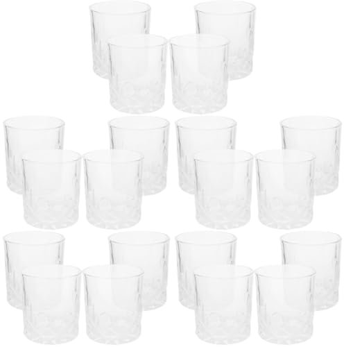 Amosfun 5 Set Bicchieri Da Whisky Tazze Da Caffè Bicchieri Da Bere Piccoli Bicchieri Old Fashioned Bicchieri Da Brandy Bicchieri Da Vino Quadrati Vetreria Bicchieri Da Vino 4 pezzi * 5