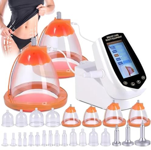 Macchina per Massaggio Sottovuoto - 10 Livelli Di Intensità, Massaggiatore Coppettazione, Macchina Per Modellare Il Corpo, Sollevamento Del Seno E Dei Glutei, Per Rassodare La Pelle E Dimagrire