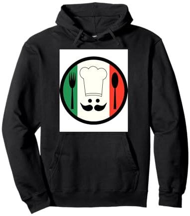 Italian Flag Chef Pizza Maker T-Shirt Pullover Hoodie