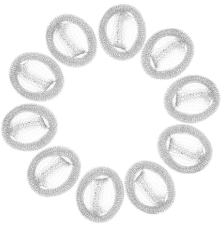 NUOBESTY 50pcs Stainless Steel Washer Lint Catcher for Washing Machine and Dryer with Reliable Construction, Removes Impurities, Silver Colour, Suitable for Laundry Hose Filter