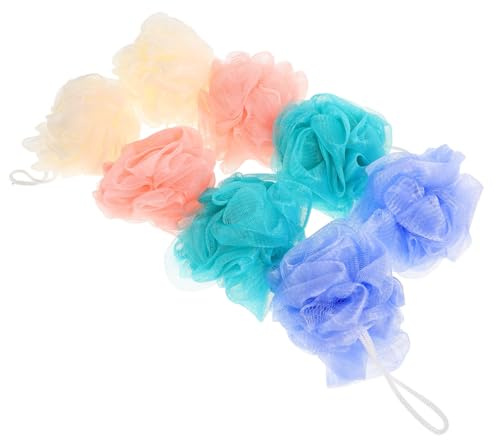 SOPOTUTU 8 Pezzi 耐用浴花 Spugna Da Bagno In Schiuma A Per Doccia Per Doccia Asciugamano Per Morta Spazzola Esfoliante Da Bagno Schiumogena