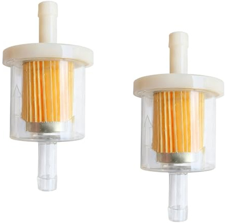 2 Stück Benzinfilter,Kraftstofffilter,Fuel Filter,Kraftstofffilter Diesel,Dieselfilter,Benzinfilter 6mm 8mm Universal für Rasenmäher,Motorrad,Roller,Auto,Inline Filter für Briggs & Stratton Motoren