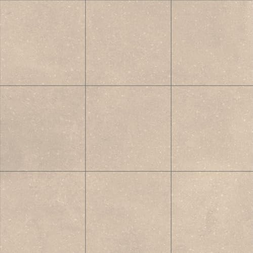 Vinyl Flooring Beige Natural Stone Tile Effect Felt Backed Vinyl Flooring Roll | Non-Slip Easy Clean Waterproof Lino Vinyl Floor | Kitchen, Bathroom Flooring (Beige, 3m x 3m)