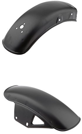SGerste Edelstahl vorne + hinten Fender Schutzblech Kotflügel für Suzuki GN125/GN 250 schwarz