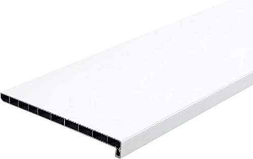 Lignodur Topline LD36 Innenfensterbank weiß 300 mm Ausladung inkl. Seitenabschlüsse Fensterbank (500mm)