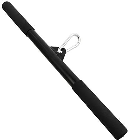 1 Satz Spurstange Trizeps Gym Stange Kabel Bar Befestigung Integriertes Fitnesstool Kabelbefestigung Kabelgriffe Klimmzugstange Trainer Rudergriff Stahl Erröten Rotieren Perlmutt | 1 Satz Tragbar, Muskeltraining für Übungen, Geeignet als Fitnesszubehör im Trainingsbereich